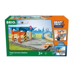 Brio 33975 Smart Tech Sound Waschstraße Mit Werkstatt Für Holzeisenbahn -Le Toy Van Geschäft 33975 5 Waschstrasse mit Werkstatt