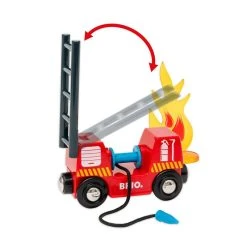 Brio 33976 Smart Tech Sound Feuerwehreinsatz Für Holzeisenbahn -Le Toy Van Geschäft 33976 4 Feuerwehreinsatz