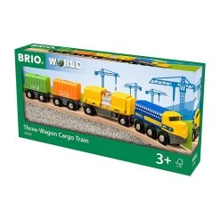Brio 33982 Güterzug Mit Drei Waggons Für Holzeisenbahn -Le Toy Van Geschäft 33982 5 Guterzug mit drei Waggons