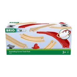 Brio 33995 Schienenpaket Berg Und Tal Für Holzeisenbahn -Le Toy Van Geschäft 33995 8 Schienenpaket Berg und Tal