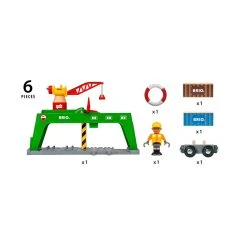 Brio 33996 Verlade-Terminal Für Holzschienenbahn -Le Toy Van Geschäft 33996 6 Verlade Terminal