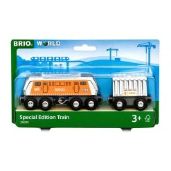 Brio 36009 Große Frachtlok Mit Waggon - Special Edition 2022 Für Holzeisenbahn -Le Toy Van Geschäft 36009 4 Grosse Frachtlok mit Waggon