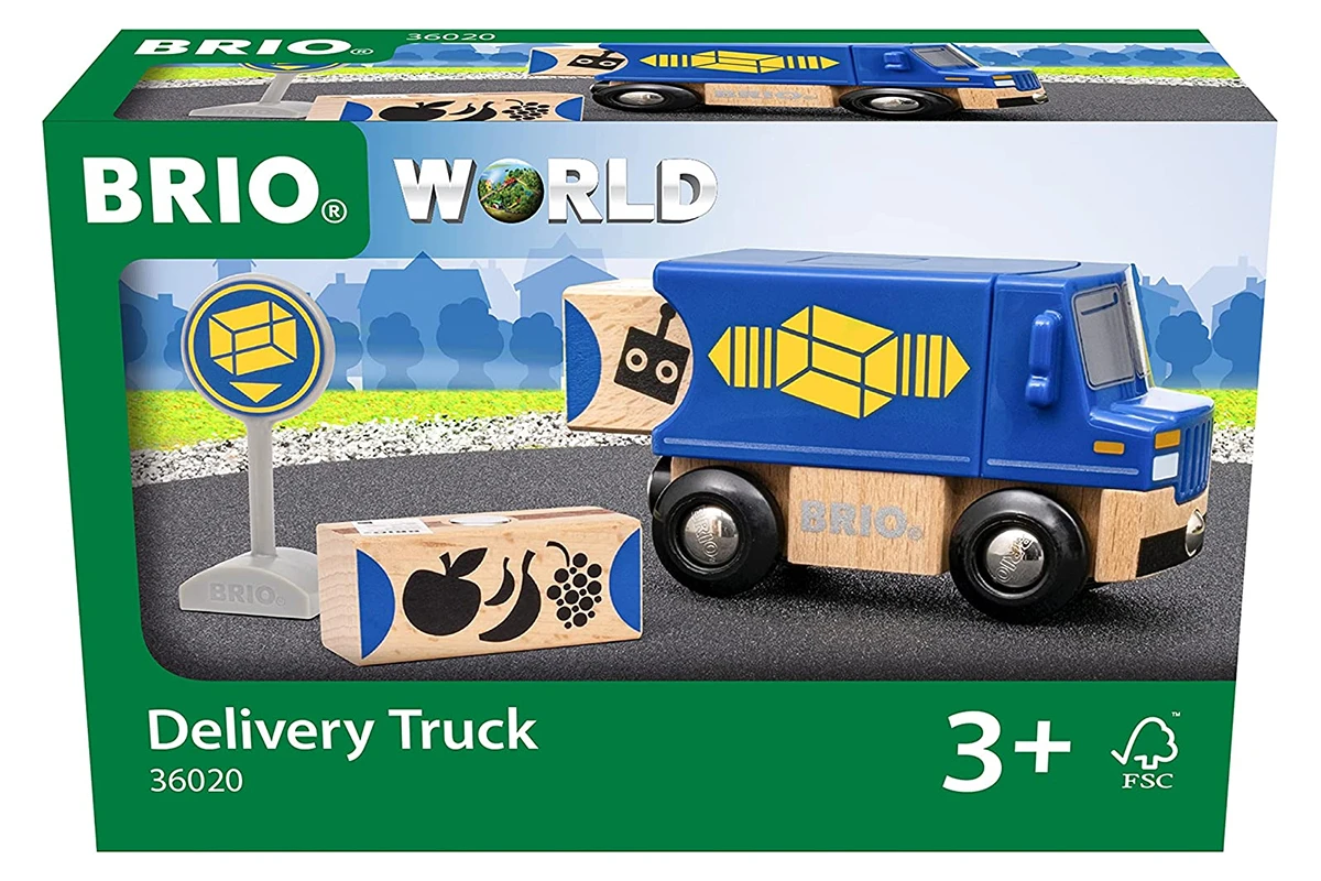 Brio 36020 Zustell-Fahrzeug Blau Für Holzeisenbahn 6 Brio 36020 Zustell-Fahrzeug Blau Für Holzeisenbahn – Bild 4