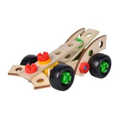 Eichhorn 39007 Constructor "Rennauto" 35-tlg. Holzbaukasten Holz -Le Toy Van Geschäft 39007 3 Constructor Rennauto