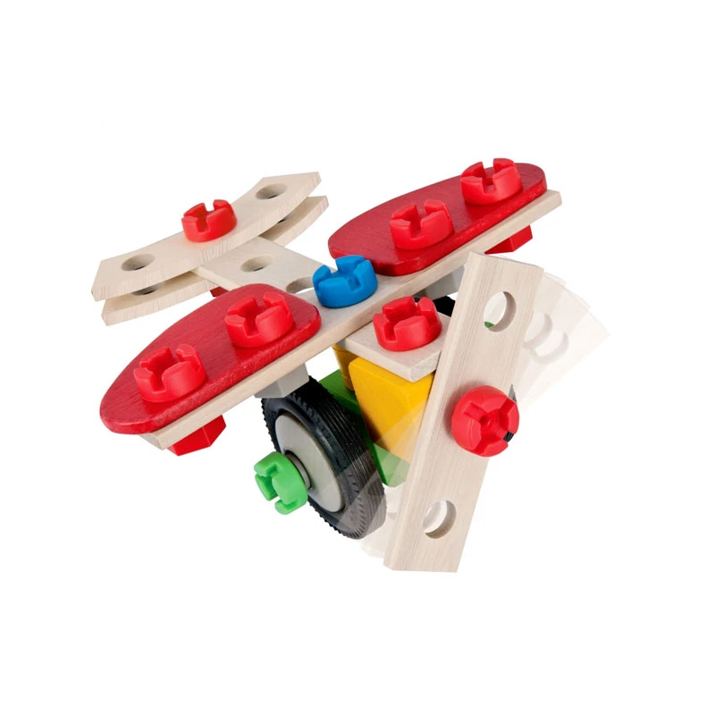 Eichhorn 39012 Constructor "Motorrad" 40-tlg. Holzbaukasten Holz 4 Eichhorn 39012 Constructor "Motorrad" 40-tlg. Holzbaukasten Holz – Bild 2