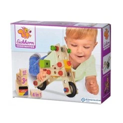 Eichhorn 39018 Constructor "Motorroller" 65-tlg. Holzbaukasten Holz -Le Toy Van Geschäft 39018 5 Constructor Motorroller