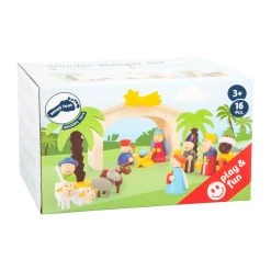 Legler 3945 Spielset "Holzkrippe Mit Figuren" Holz 5 Legler 3945 Spielset "Holzkrippe Mit Figuren" Holz -Le Toy Van Geschäft 3945 2 Spielset Holzkrippe