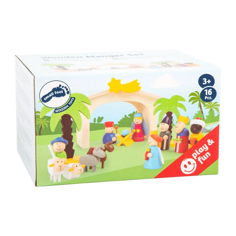 Legler 3945 Spielset "Holzkrippe Mit Figuren" Holz 4 Legler 3945 Spielset "Holzkrippe Mit Figuren" Holz – Bild 2