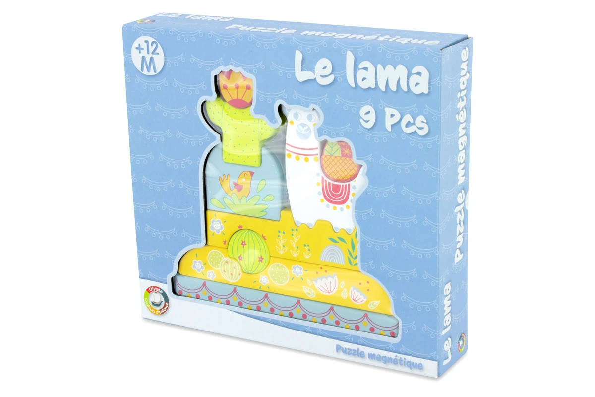 Ulysse 4123 Magnetpuzzle Steckpuzzle "Lama" Steckspiel Holz 6 Ulysse 4123 Magnetpuzzle Steckpuzzle "Lama" Steckspiel Holz – Bild 4