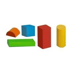 Eichhorn 50421 Bunte Holzbausteine-Box (50 Stück)