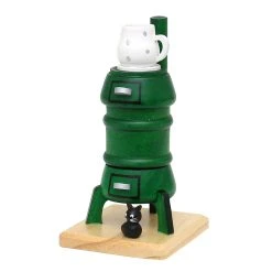 Sigro 521608 Grüner Räucherofen Mit Weißem Krug Holz