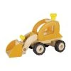 Goki 55962 Holzauto Radlader Orange Holz -Le Toy Van Geschäft 55962 Radlader orange