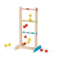Goki 56694 Tisch-Leitergolf Bolaspiel Holz