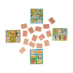 Goki 56786 Tierlotto 28 Teile Aus Holz Bilderlotto