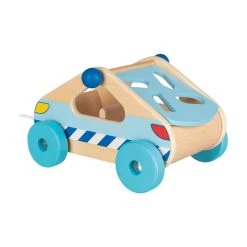 Goki 58718 Sortierbox "Auto" Zum Hinterherziehen Holz -Le Toy Van Geschäft 58718 3 Sortierauto