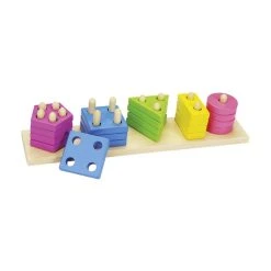 Goki 58927 Farben- Und Formen Sortierspiel Holz