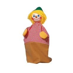 Kersa 60230 Handpuppe "Seppel" Für Puppentheater Holzkopf
