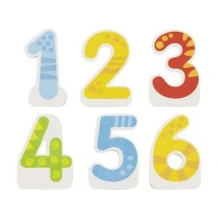 Goki 60721 Geburtstagskarawane Geburtstagszug Mit Magnetverbindung Holz -Le Toy Van Geschäft 60721 3 Geburtstagskarawane