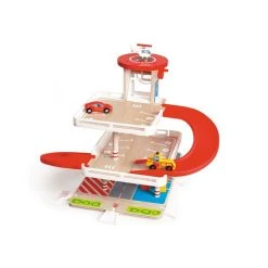 Carletto Scratch 6181085 Garage Mit Zubehör, Parkhaus Holz -Le Toy Van Geschäft 6181085 2 Garage mit Zubehor