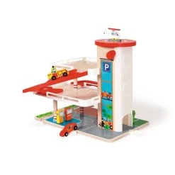 Carletto Scratch 6181085 Garage Mit Zubehör, Parkhaus Holz -Le Toy Van Geschäft 6181085 3 Garage mit Zubehor