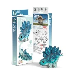 EUGY 650007 Bastelset 3D-Tierfigur "Stegosaurus" Carletto -Le Toy Van Geschäft 650007 3 Bastelset 3D Stegosaurus