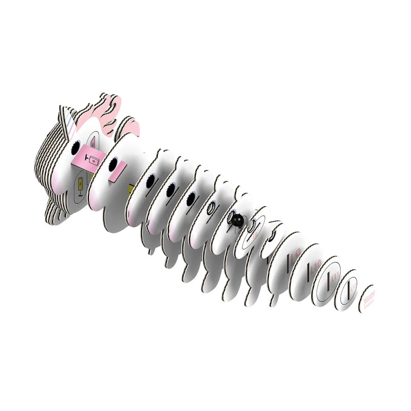 EUGY 650014 Bastelset 3D-Tierfigur "Einhorn" Carletto 4 EUGY 650014 Bastelset 3D-Tierfigur "Einhorn" Carletto – Bild 2