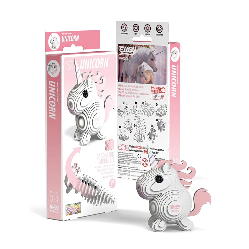 EUGY 650014 Bastelset 3D-Tierfigur "Einhorn" Carletto 5 EUGY 650014 Bastelset 3D-Tierfigur "Einhorn" Carletto – Bild 3