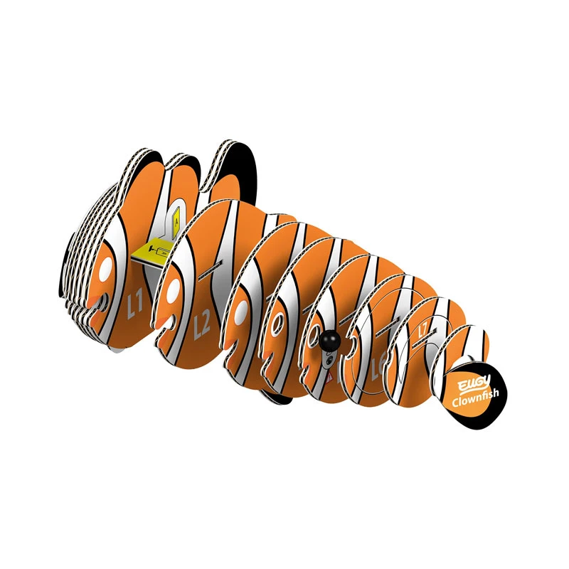 EUGY 650037 Bastelset 3D-Tierfigur "Clownfisch" Carletto 4 EUGY 650037 Bastelset 3D-Tierfigur "Clownfisch" Carletto – Bild 2