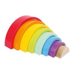 Legler 6969 Holzbausteine "Großer Regenbogen" Bunt -Le Toy Van Geschäft 6969 2 Holzbausteine Grosser Regenbogen
