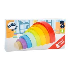 Legler 6969 Holzbausteine "Großer Regenbogen" Bunt -Le Toy Van Geschäft 6969 3 Holzbausteine Grosser Regenbogen