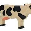 Holztiger 80003 "Kuh Stehend" Schwarz/weiß Holztier Goki -Le Toy Van Geschäft 80003 Kuh stehend