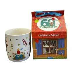 Trötsch 80232 Jubiläumstasse Im Haus "Pitti" Porzellan - Limitierte Auflage! -Le Toy Van Geschäft 80232 3 Jubilaumstasse 60 Jahre Pitti