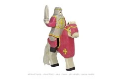 Holztiger 80254 Roter Ritter, Reitend Ohne Pferd Holzfigur Goki