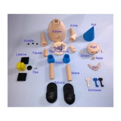 Egermann 15935 Bastel-Set "Räuchermann Wichtel Mit Laterne" Blau -Le Toy Van Geschäft 806 1 4 Rauchermann Wichtel Laterne blau