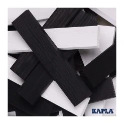 KAPLA-Holzplättchen 100er Box Schwarz/weiss Pinienholz Baukasten Holzbausteine 8 KAPLA-Holzplättchen 100er Box Schwarz/weiss Pinienholz Baukasten Holzbausteine -Le Toy Van Geschäft B100NB 3
