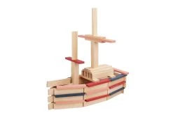 KAPLA-Holzplättchen 120er Box Natur, Rot, Rosa, Dunkelblau Pinienholz Baukasten Holzbausteine -Le Toy Van Geschäft BA120BRR 3 120er Box natur rot rosa dunkelblau