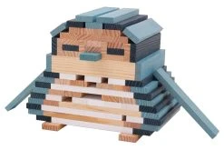 KAPLA-Holzplättchen 200er WinterBox Natur, Hellblau, Weiss, Dunkelblau Pinienholz Baukasten Holzbaus -Le Toy Van Geschäft BAS1 3 200er WinterBox