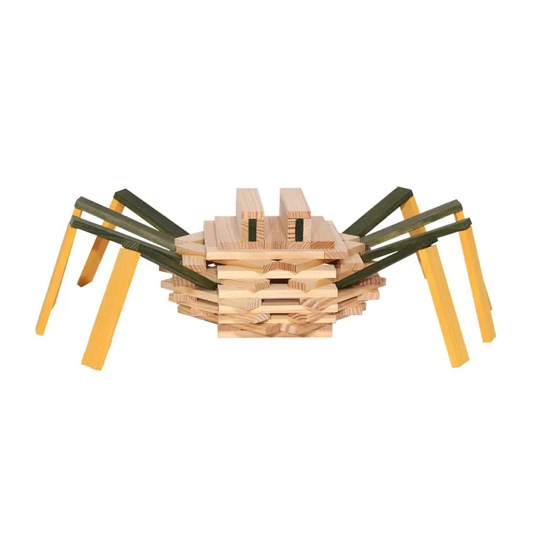 KAPLA-Holzplättchen Motivbaukasten "Spinne" 75er Kasten Pinienholz Bausteine 3 KAPLA-Holzplättchen Motivbaukasten "Spinne" 75er Kasten Pinienholz Bausteine