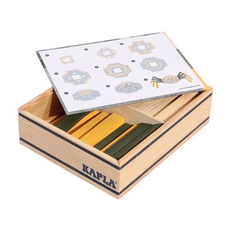 KAPLA-Holzplättchen Motivbaukasten "Spinne" 75er Kasten Pinienholz Bausteine 4 KAPLA-Holzplättchen Motivbaukasten "Spinne" 75er Kasten Pinienholz Bausteine – Bild 2