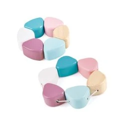 Hape E0107 Stapelspielzeug "Langohrhase" Verschiedene Materialien Motorikspielzeug -Le Toy Van Geschäft E0107 3 Stapelspielzeug Langohrhase