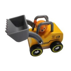 Hape E0486 Flitzer Fahrzeug "Radlader" Gelb Holz