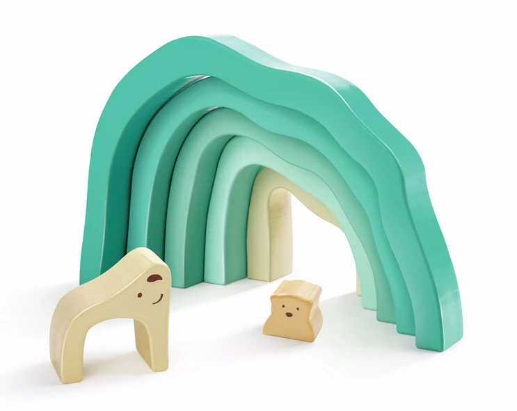 Hape E0490 Stapelblöcke Eisbären In Der Arktis Bunt Holzbauklötze 4 Hape E0490 Stapelblöcke Eisbären In Der Arktis Bunt Holzbauklötze – Bild 2