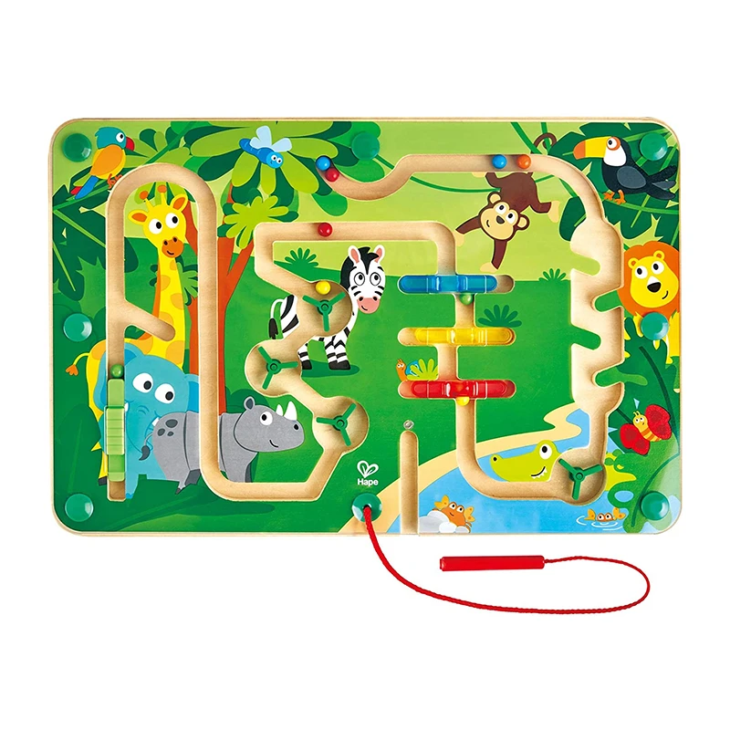 Hape E1714 Magnetspiel "Dschungel" Magnetlabyrinth Motorikspiel Holz 3 Hape E1714 Magnetspiel "Dschungel" Magnetlabyrinth Motorikspiel Holz