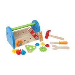 Hape E3001 Werkzeugkasten Mit Zubehör Holz