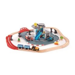 Hape E3736 Notfall-Hauptquartier Für Holzeisenbahn