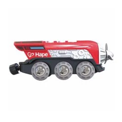 Hape E3750 Propeller-Lokomotive Batteriebetrieben Für Holzeisenbahn