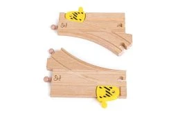 Hape E3781 Mechanische Y-Weichen (2 Stück) Für Holzeisenbahn