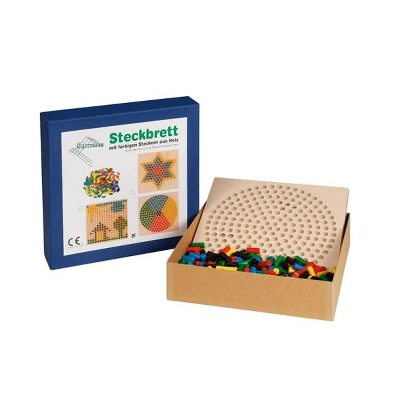 Egermann 2199 Steckspiel "großer Kreis" Mit 225 Bunten Steckern Holz Erzgebirge 3 Egermann 2199 Steckspiel "großer Kreis" Mit 225 Bunten Steckern Holz Erzgebirge