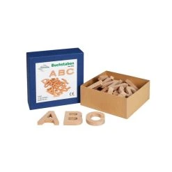 Egermann 2217 Großbuchstaben 31 Stk. 50mm Holz Erzgebirge