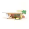 Norev G43000 Tankstelle "Palm Springs" Aus Holz Maßstab 1:43